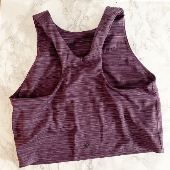 ATHLETA Conscious Space Dye Crop Bra Purple Small S - Picture 5 of 8